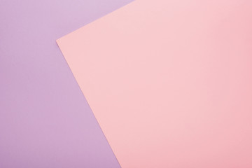 top view of violet and pink paper texture