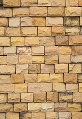 Background of brick brown wall texture 