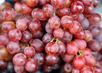 background of fresh red grape 