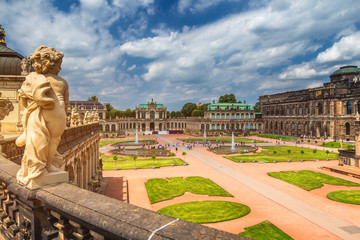 Famous Zwinger palace (Der Dresdner Zwinger) Art Gallery of Dresden, Saxony, Germany