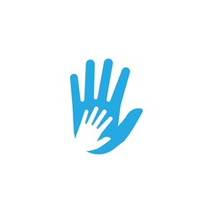 Naklejka na ściany i meble Hand Care Logo Template vector icon Business