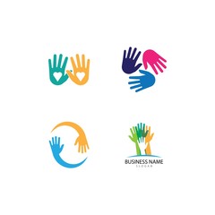 Hand Care Logo Template vector icon Business