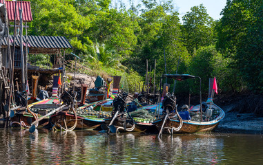 Obraz premium 21 January 2020 Fisherman's dock Trang Thailand