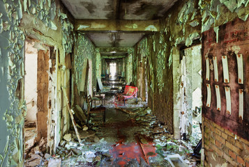 Fototapeta na wymiar In hospital. Pripyat. Ukraine