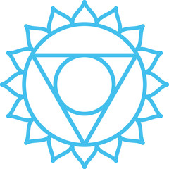Chakra Vishuddha | Halschakra | blau