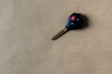 Car keys on brown paper. -  Business Concept.