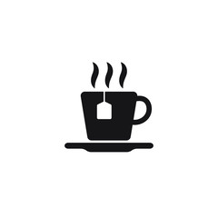 Tea icon, tea cup in trendy flat style design. Vector graphic illustration.