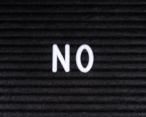The word NO