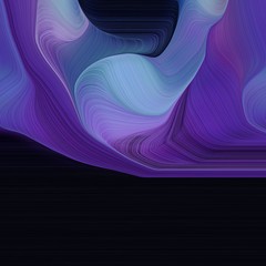 creative square graphic with very dark pink, medium purple and dark slate blue color. elegant curvy swirl waves background illustration