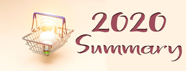 flying  bulb on metal shopping basket, Best of 2020 Summary