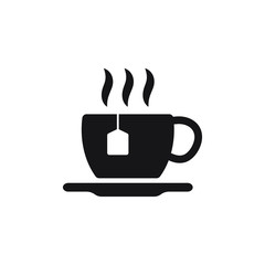 Tea icon, tea cup in trendy flat style design. Vector graphic illustration.