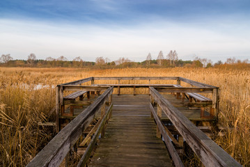Wieże widokowe i kładki – Osowiec – Rzeka Biebrza - Podlasie - Polska © podlaski49