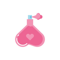Isolated heart perfume vector design