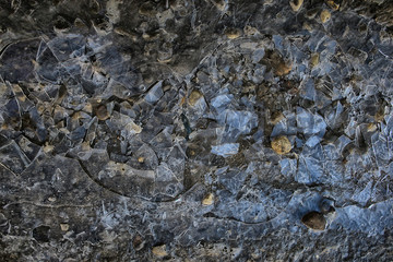 cracked ice texture, abstract seasonal winter cold background, natural ice, broken ice on a lake