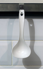 Plastic spoon for cooking in non stick cookware