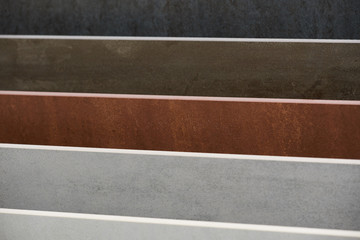 Fototapeta premium Tiles in different colors. Ceramic tiles, decorative materials for repair and decoration.