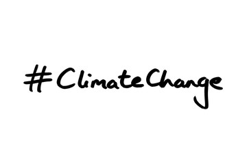Fototapeta na wymiar Hashtag Climate Change