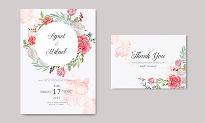beautiful and romantic wedding invitation cards