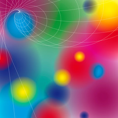 Bunthintergrund  Kreisspirale