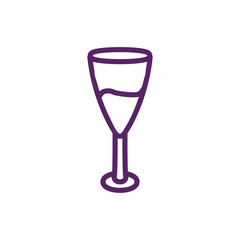 Isolated wine cup vector design