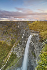 The Nervion river waterfall
