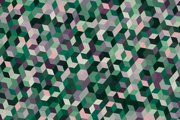 Colorful geometric pattern with different shapes. Oil painting on canvas style. Modern creative texture, minimal flat style