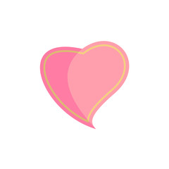 Valentine icon. Love flat icon.
