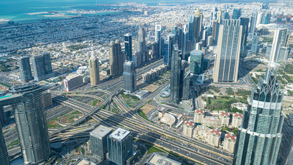 Photo Of Dubai Modern towers and skyscrapers in raining season,  Dubai UAE