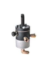 auto parts for trucks, crane controlling the lifting of a body or a cargo platform, close-up isolate on a white background