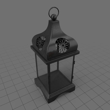 Square Moroccan lantern