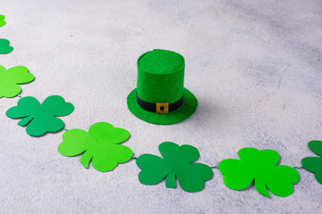 St. Patrick’s day background with clover