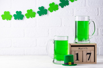 St. Patrick’s day green beer
