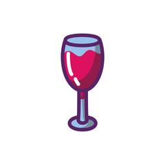 Isolated wine cup vector design