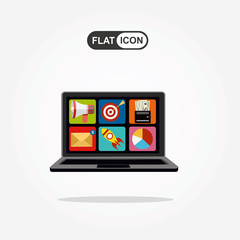 Digital marketing vector concept. Vector flat design illustration.