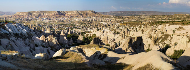 Cappadocia, Turkey, Europe: landscape of the famous region resulted from thousands of years of...