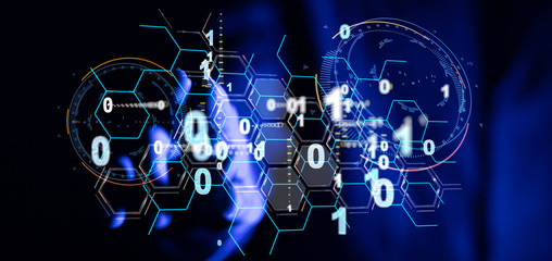 Software, web development, programming concept. Abstract Programming