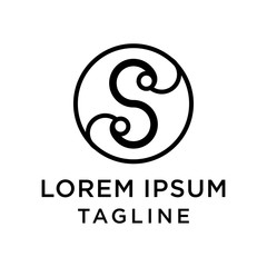 Initial Letter SO Logo Design Template