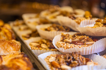 Delicious sweet cookies in Bergamo, Italy