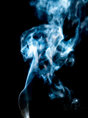smoke texture on black background