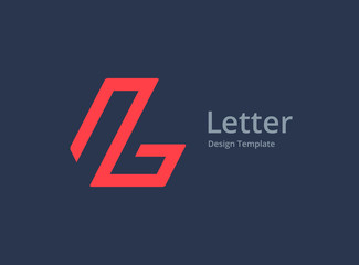 Letter L logo icon design template elements