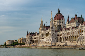 Fototapeta na wymiar Parliament Building in Budapest, Hungary.