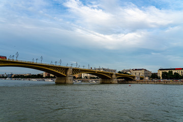Fototapeta na wymiar Margaret Bridge in Budapest, Hungary.