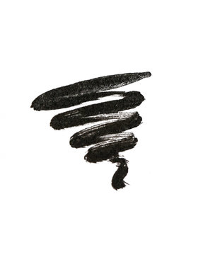 Eyeliner Stroke On White Background	