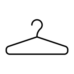 Icon with clothes rack. Vector symbol illustration. Laundry icon.