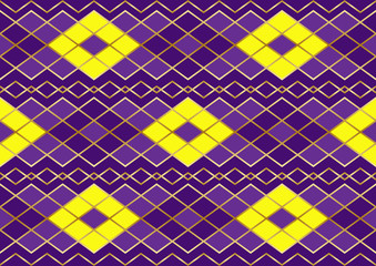 Elegant luxury pattern in traditional Mardi Gras holiday colors. Perfect to decorating clothes for carnival and up any room home, that needs a little color touch.