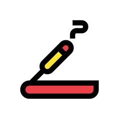 incense related to china new year vector with editable stroke