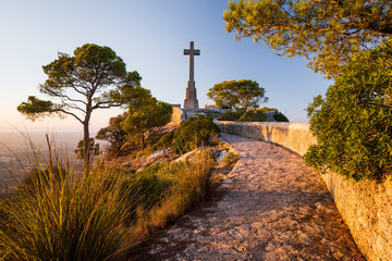 Cross near Sant Salvador Sanctuary, Mallorca