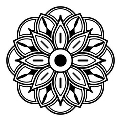 Mandala decorative round ornament. Can be used for greeting card, phone case print, etc. Hand drawn background