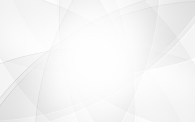 Obraz premium Abstract geometric white and gray curve line gradient Background. with space for concept design Technology and modern.