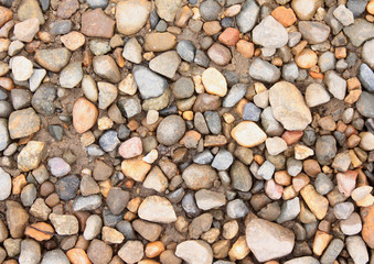 a road of stones. small stones